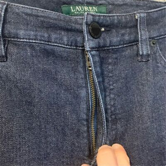 Lauren Ralph Lauren Women's Skinny Jeans Size 4 Blue Dark Wash Denim - Picture 3 of 11